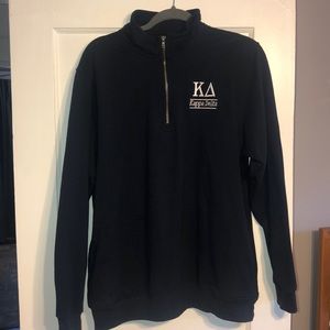 Kappa Delta black quarter zip size L